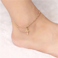 Shangjie Oem Summer Personals All-Match Popular Anklet Simple Cross Best Friend Anklet Iced Aced Anklets